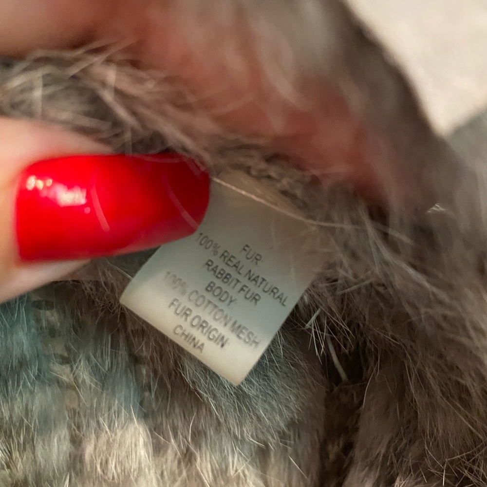 100% real Rabbit Fur Vest - Picture 6 of 7